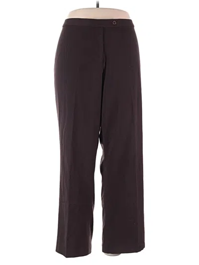Pre-owned Kim Rogers Dress Pants In Brown