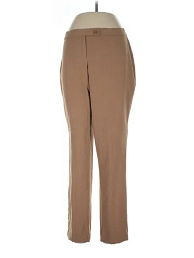 Pre-owned Kim Rogers Dress Pants In Brown