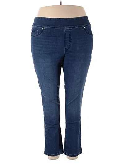 Pre-owned Kim Rogers Jeggings In Blue