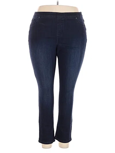 Pre-owned Kim Rogers Jeggings In Blue
