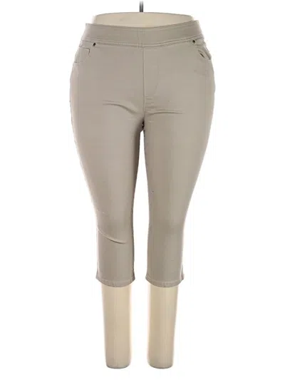 Pre-owned Kim Rogers Khaki Pant In Gray
