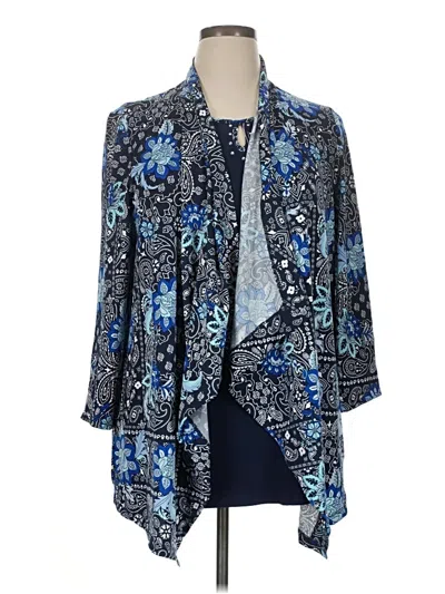 Pre-owned Kim Rogers Kimono In Blue