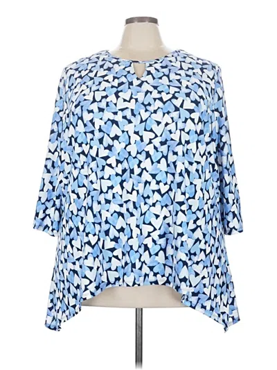 Pre-owned Kim Rogers Kimono In Blue