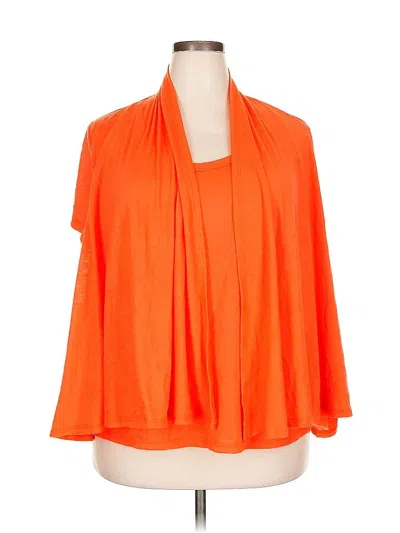 Pre-owned Kim Rogers Kimono In Orange
