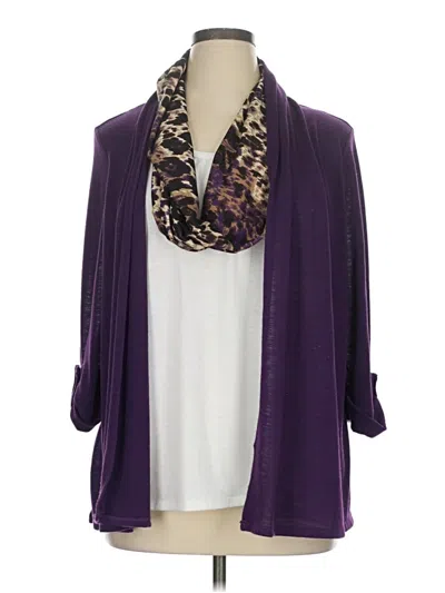 Pre-owned Kim Rogers Kimono In Purple