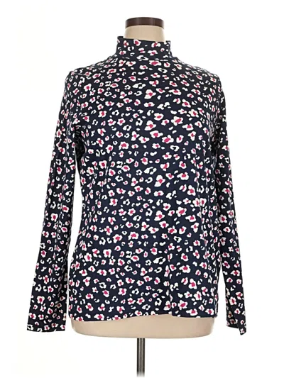 Pre-owned Kim Rogers Long Sleeve Blouse In Blue