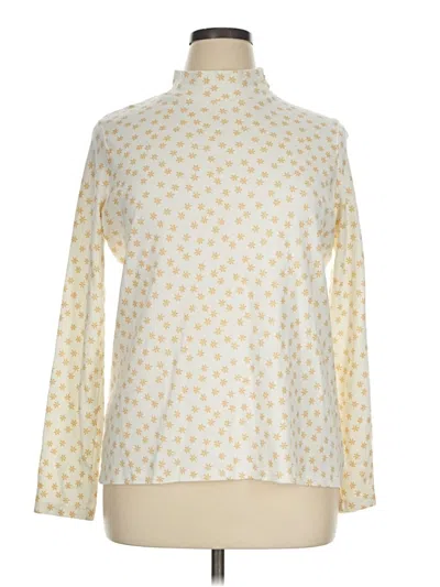 Pre-owned Kim Rogers Long Sleeve Blouse In Ivory