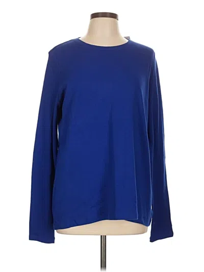 Pre-owned Kim Rogers Long Sleeve T-shirt In Blue