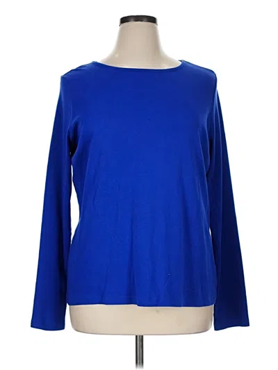 Pre-owned Kim Rogers Long Sleeve T-shirt In Blue