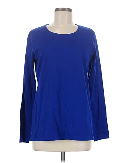 Pre-owned Kim Rogers Long Sleeve T-shirt In Blue
