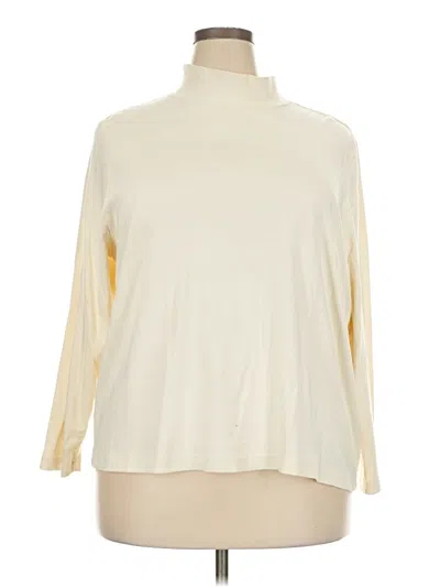 Pre-owned Kim Rogers Long Sleeve Turtleneck In Ivory