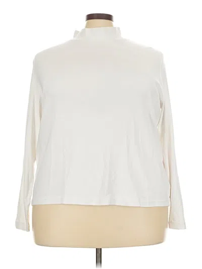 Pre-owned Kim Rogers Long Sleeve Turtleneck In Ivory