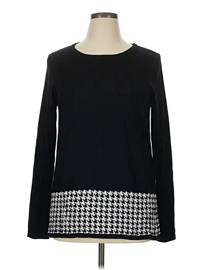 Pre-owned Kim Rogers Pullover Sweater In Black