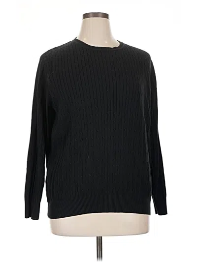 Pre-owned Kim Rogers Pullover Sweater In Black