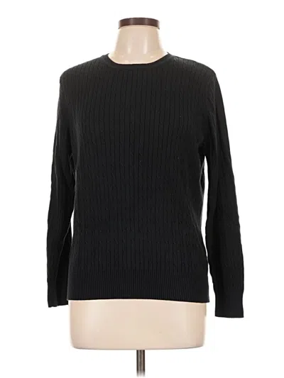 Pre-owned Kim Rogers Pullover Sweater In Black