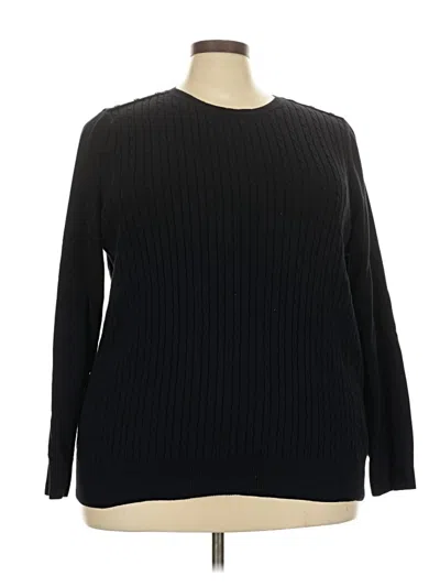 Pre-owned Kim Rogers Pullover Sweater In Black