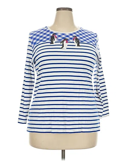 Pre-owned Kim Rogers Pullover Sweater In Blue