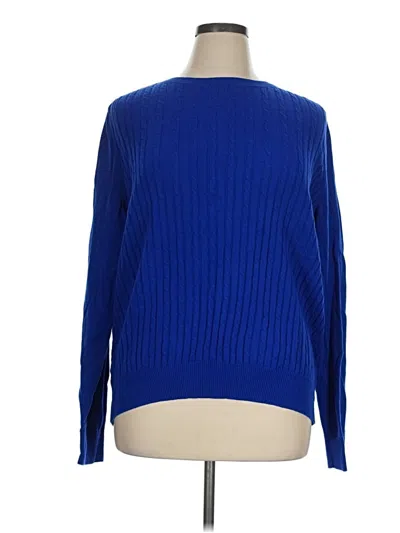 Pre-owned Kim Rogers Pullover Sweater In Blue
