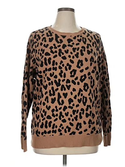 Pre-owned Kim Rogers Pullover Sweater In Brown