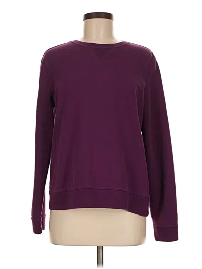 Pre-owned Kim Rogers Pullover Sweater In Burgundy