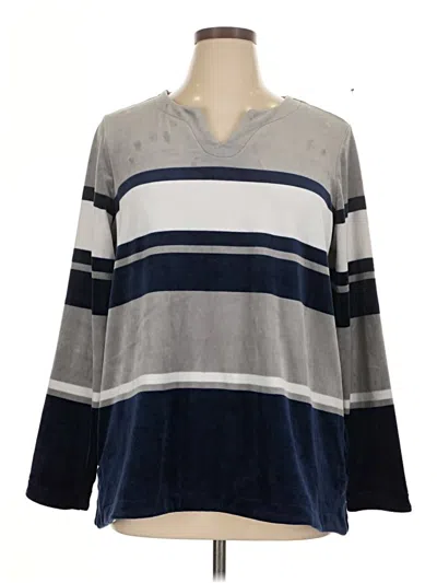 Pre-owned Kim Rogers Pullover Sweater In Gray