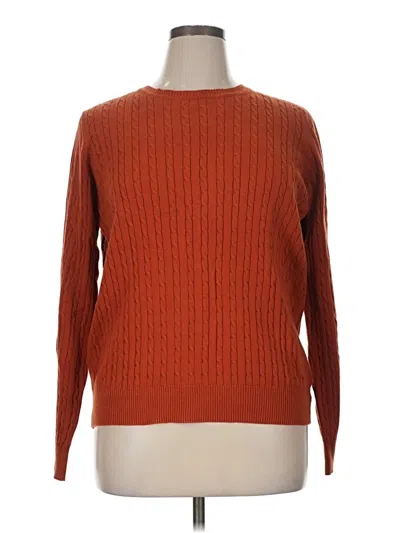 Pre-owned Kim Rogers Pullover Sweater In Orange