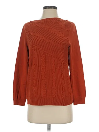 Pre-owned Kim Rogers Pullover Sweater In Orange