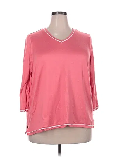 Pre-owned Kim Rogers Pullover Sweater In Pink