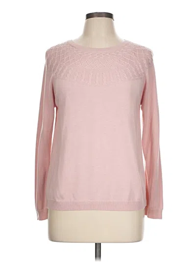 Pre-owned Kim Rogers Pullover Sweater In Pink