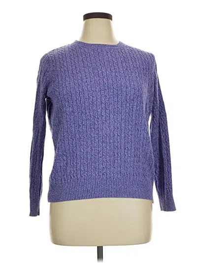 Pre-owned Kim Rogers Pullover Sweater In Purple