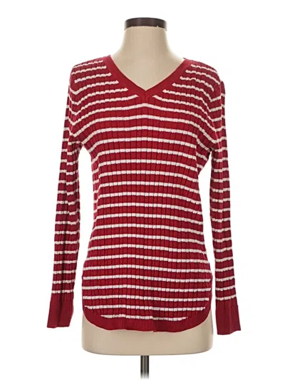 Pre-owned Kim Rogers Pullover Sweater In Red