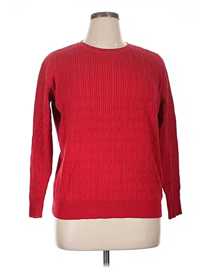 Pre-owned Kim Rogers Pullover Sweater In Red