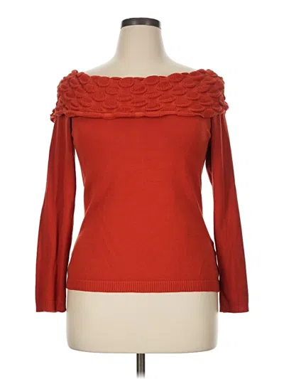 Pre-owned Kim Rogers Pullover Sweater In Red