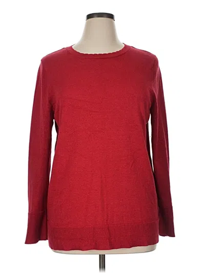 Pre-owned Kim Rogers Pullover Sweater In Red