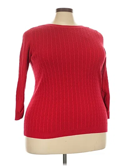 Pre-owned Kim Rogers Pullover Sweater In Red