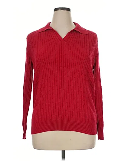 Pre-owned Kim Rogers Pullover Sweater In Red