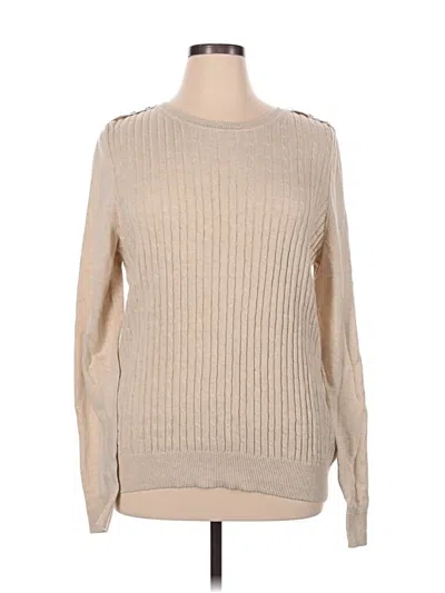 Pre-owned Kim Rogers Pullover Sweater In Tan