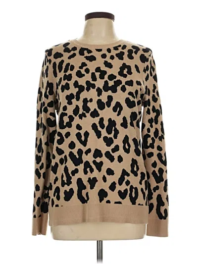Pre-owned Kim Rogers Pullover Sweater In Tan