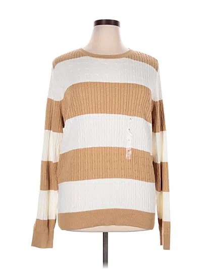 Pre-owned Kim Rogers Pullover Sweater In Tan