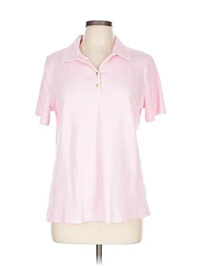 Pre-owned Kim Rogers Short Sleeve Polo Shirt In Pink