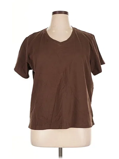 Pre-owned Kim Rogers Short Sleeve T-shirt In Brown