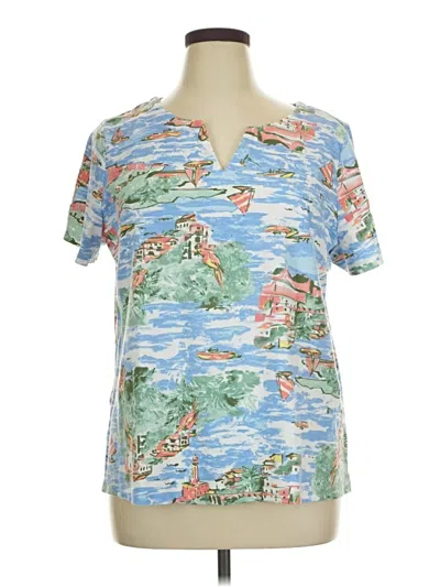 Pre-owned Kim Rogers Short Sleeve T-shirt In Blue