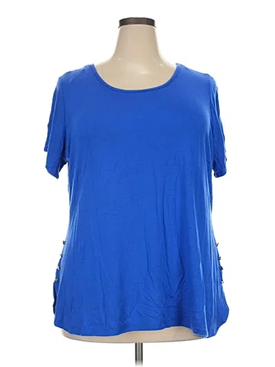 Pre-owned Kim Rogers Short Sleeve T-shirt In Blue