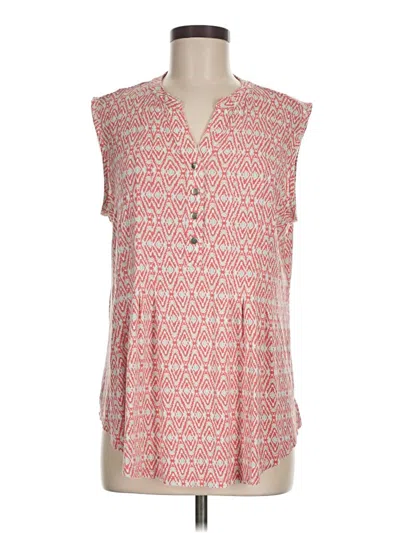 Pre-owned Kim Rogers Sleeveless Blouse In Pink