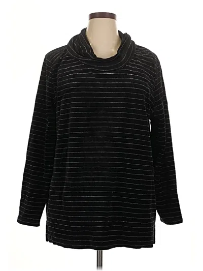 Pre-owned Kim Rogers Turtleneck Sweater In Black