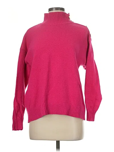 Pre-owned Kim Rogers Turtleneck Sweater In Pink