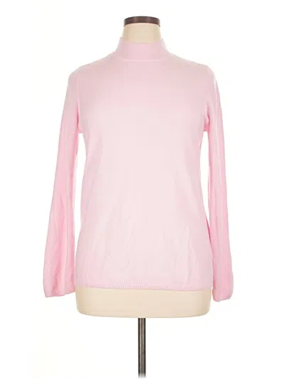 Pre-owned Kim Rogers Turtleneck Sweater In Pink