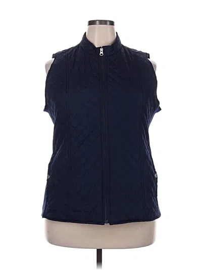 Pre-owned Kim Rogers Vest In Blue