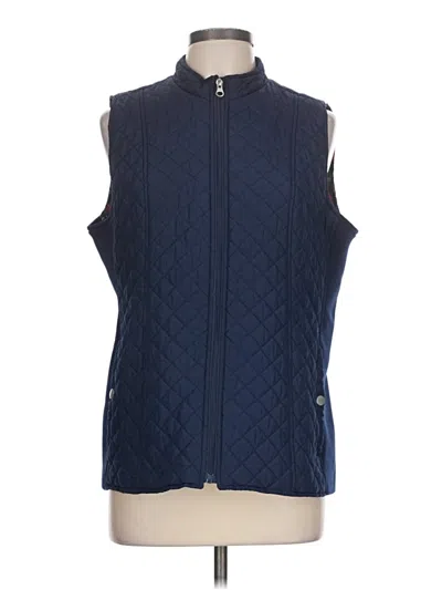 Pre-owned Kim Rogers Vest In Blue