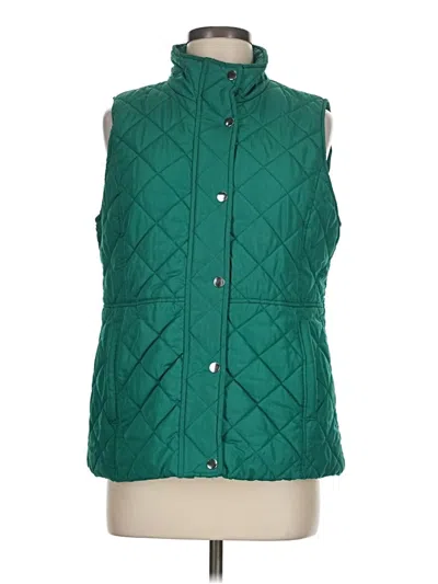 Pre-owned Kim Rogers Vest In Green